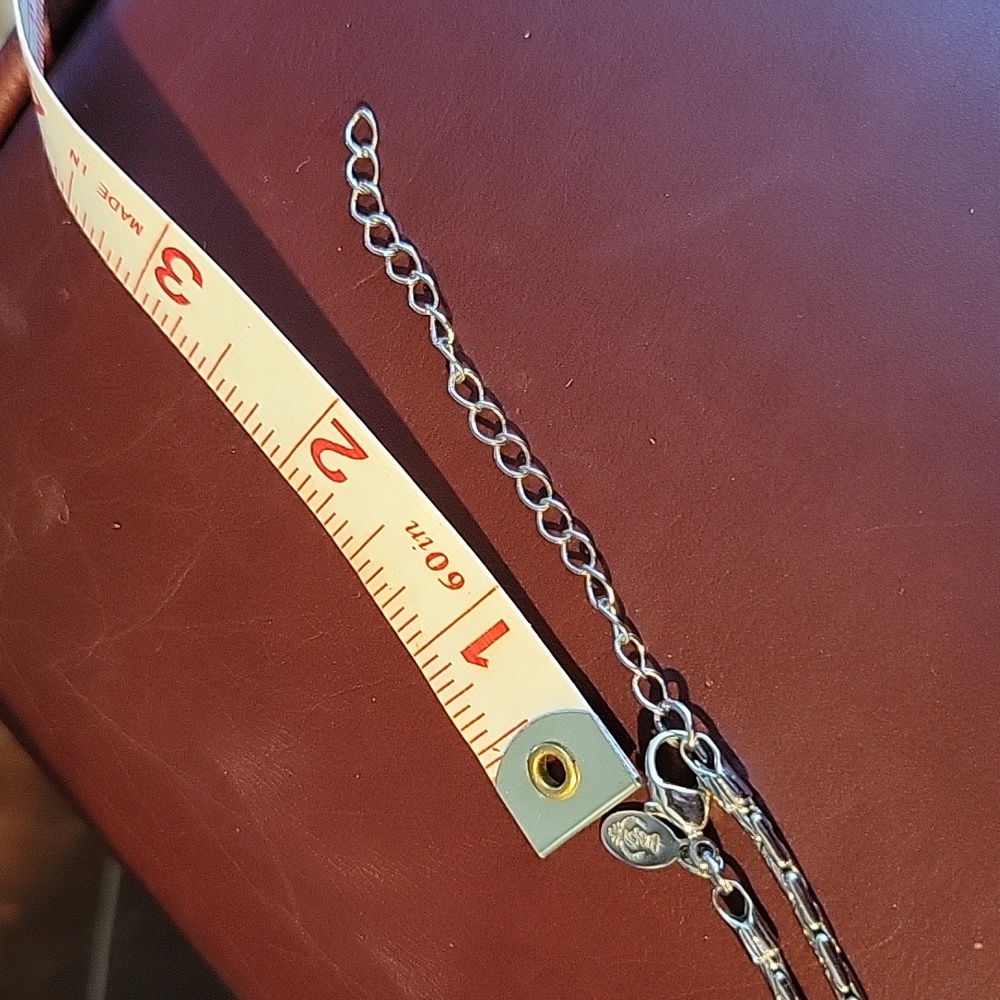 Gold and Silver toned Necklace.  16" with 3" extension. - Picture 7 of 7
